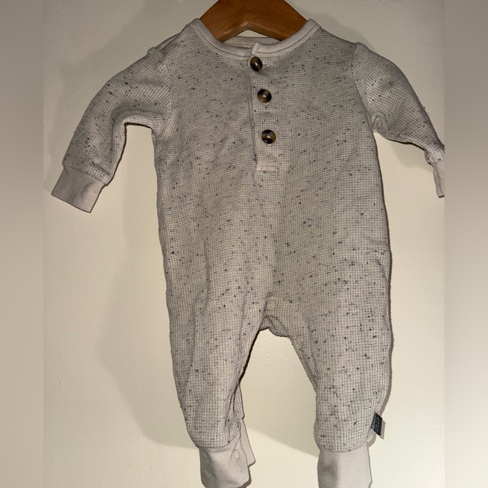 Modern moments Speckled Waffle-Knit romper